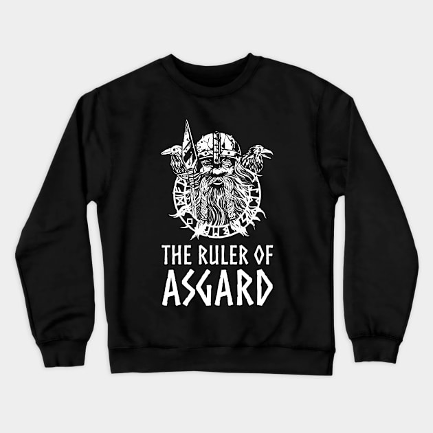 Odin: The ruler of Asgard Crewneck Sweatshirt by Styr Designs